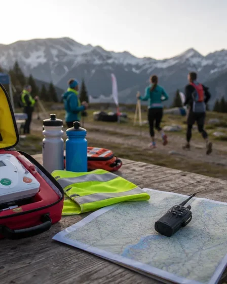 Défibrillateur et plan de sécurité pour un événement outdoor en montagne