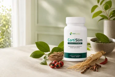 Flacon CortiSlim avec thé vert, ginseng, guarana et rhodiola