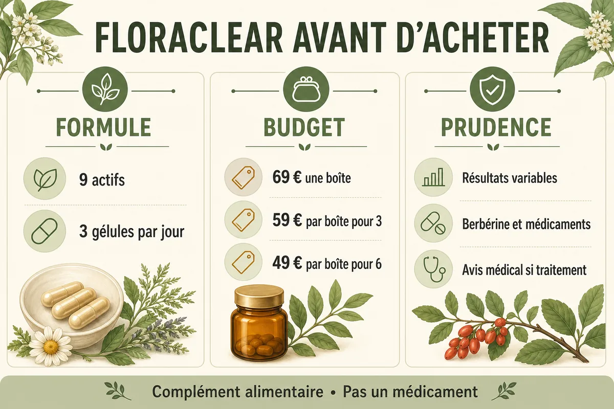 Formule, budget et précautions à vérifier avant d’acheter FloraClear