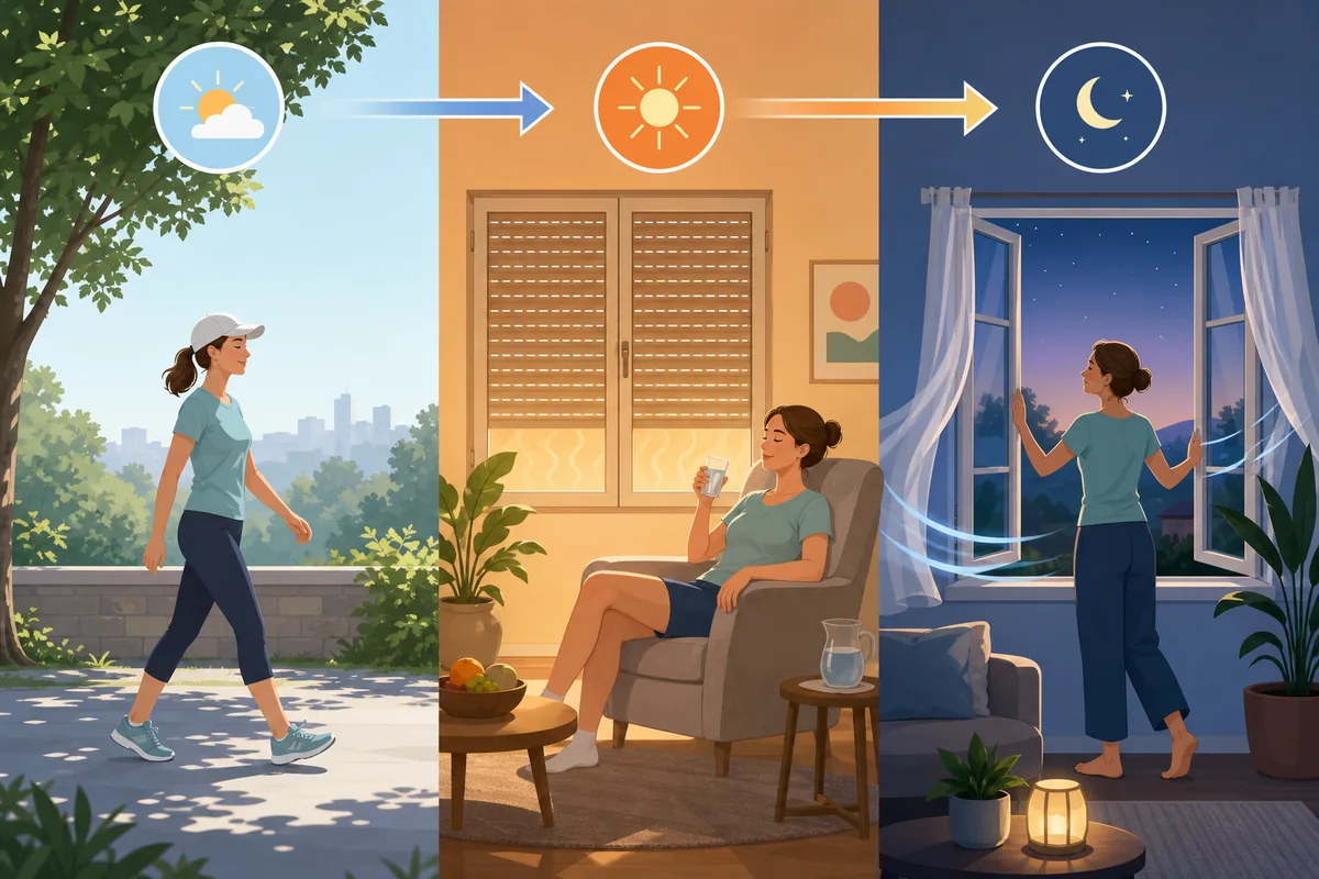 Horaires conseillés pour sortir pendant un pic de pollution ozone